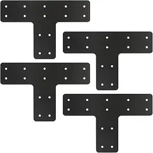 4 Pcs 12*8 Inch T Post Timber Brackets,Post to Beam Connector