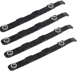 4 Pack Black Chassis Hard Drive Mounting Plastic Rails Durable Anti-Scratch HDD Mount Rails for Desktop Computer Cases Easy Install Drive Bracket Accessories for PC Building Upgrades