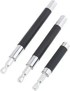 ChgImposs 3pcs/set Scalable Magnetic Screw Drive Guide Drill Bit Tip Holder, 3.15"/4.72"/5.51"(80/120/140mm) Screwdriver Bit Holder Extension Bar Adapter, Drill Bit Guide Rod Adapter