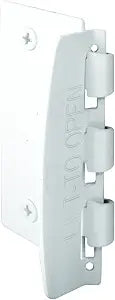 Prime-Line Flip Action Door Lock, Reversible Privacy Lock, White, 2-3/4 in.