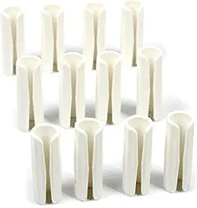 12 Pc White Bed Sheet Grippers Fasteners Clips Keep Sheets Snug Mattresses Raised Edge Sheet Fasteners