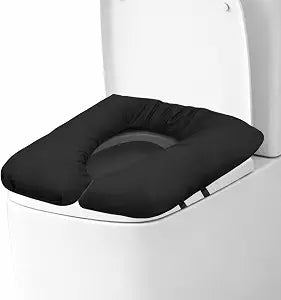 SPRING SEAON 3-Inch Raised Toilet Seat Cushion, Waterproof PU Cover