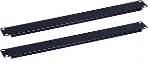 RackPath 1U Blank Rack Mount Panel Spacer for 19in Server Rack Enclosure or Network Cabinet  2 Pack
