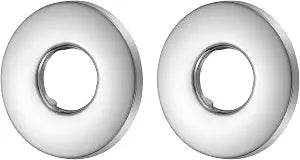 uxcell 2 Pcs Shower Arm Flange, 2.1" Outer Diameter Stainless Steel Round Escutcheon Plate, Wall Split Flange, Wall-Mounted Water Pipe Cover for Pipe, (Inner Dia: 0.8", Thickness: 0.2")