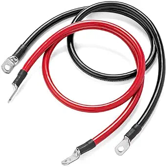 Spartan Power Battery Cable 8 Foot 4 Gauge AWG Wire Set 3/8" M10 Made in USA
