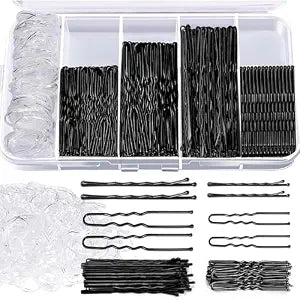300PCS Bobby Pins Set, Black Bobby Pins, Hair Pins
