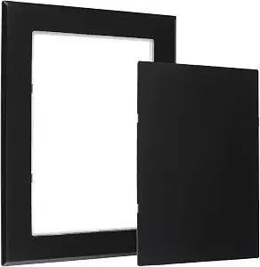 Self Adhesive Access Panels,1 Pack Surface-Mounted Wall Hole Cover Inspection Door for Plumbing & Electrical Cables & Wiring (Black, 12.8x18cm)