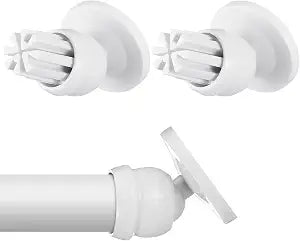 Newtay 2 Sets Angled Shower Rod Mount for 25 mm Sloped Walls Angled Wall Bracket for Shower Bar Low Cost Solution