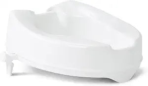 Medline Raised Toilet Seat with Secure Side Locks, 4" Elevation - 250 lbs. Capacity, for Seniors, Elderly, Independent Adults and Disabled Adults - 1 Ct.