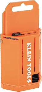 Klein Tools 44125 Utility Knife Blade Dispenser with 50 Triple Ground Replacement Blades for Long-Lasting Sharpness