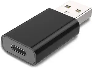 MOSWAG USB-C to USB Adapter, 5Gbps 3A, MagSafe, Phone, 1 Pack Black