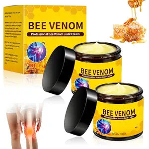 2Pcs Bee Venom Cream,Bee Venom Relief Bone Healing Cream,Professional Bee Venom Joint Cream,For Back,Knee,Hands,Neck,Feet,All Skin Types