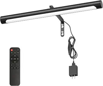 Picture Lights for Paintings Plug in, 16" Adjustable LED Picture Light Art Light with Timer, Remote Control Gallery Painting Wall Light for Picture Display Frame Dartboard Art Work (Black)