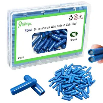90PCS B Connectors Wire Splices Gel Filled(Blue)