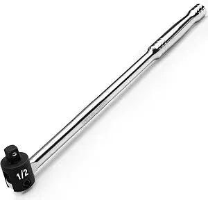 SWANLAKE 1/2 Breaker Bar, 17.5" Length with 180 Rotatable Head, 1/2 inch Drive,CR-V Steel