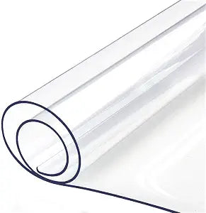 24x48 Inch Clear Table Cover Protector for Kitchen Dining Room Wood Furniture Plastic Tablecloth Protector Easy Clean PVC Desk Pad Vinyl Coffee Side Table Protectors Pads Vanity End Table Mat