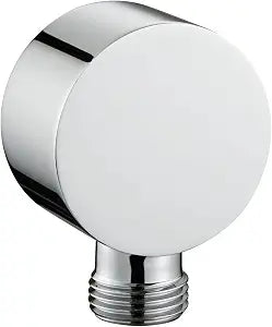 Wall Supply Elbow for Handshower, Brass Round Wall Mount Shower Hose Connectorm1/2"for Handheld Hand Shower-Chrome