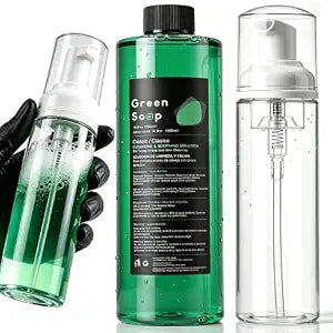 Green Soap Tattoo 16.9OZ & 7OZ Foam Bottle Kit ��� Make 1.3 Gallons Soap