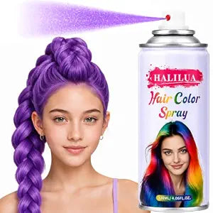 Purple Hair Spray,Temporary Hair Color Spray for Kids Women Men,120ML