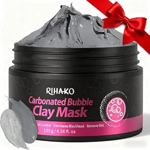 RIHAKO Valentine 's Day Gift Carbonated Bubble Clay Mask -Exfoliation Face Mask | Detoxing Clay Mask for Blackhead Removal,Dull Skin,Skincare Facial Mask for Controlling Oil and Refining Pores