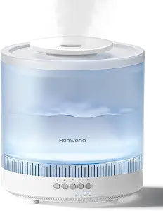 Homvana Humidifiers for Bedroom, Large Room, 1.5L Top-Fill, 1 Pack