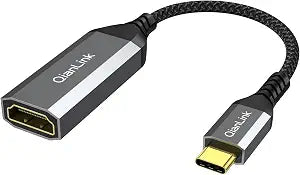 QianLink USB Type C to HDMI Adapter, USB C to HDMI 4K Cable [Thunderbolt 3/4] for MacBook Pro/Air 2023, iPhone 15 16 17 Pro Max, Dell XPS, Pixelbook, Surface, IPad Pro, iMac, XPS 17, Galaxy S25 S24
