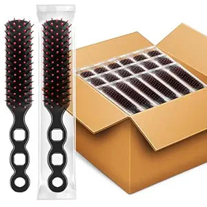 HOFASON 100 Pcs Bulk Hair Brushes for Homeless Supplies Women, Operation Bulk Christmas Child Item Gifts Individually Wrapped Disposable Travel Brushes Nylon Bristles for Hotel Nursing Charity Church