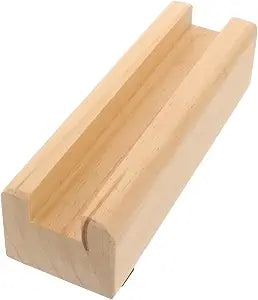 Amosfun Wooden Floor Mirror Base Full length Mirror Stand Holder with Anti-Slip Footpads Solid Support for Frame Bedroom Living Room Bathroom 9.84 X 3.14 X 2.55 in