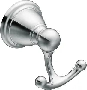 Moen YB2203CH Brantford Chrome Wall Mount Double Robe Hook