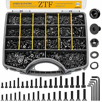 ZTF 4005pcs Metric Screw Assortment, M2 M3 M4 M5 Assorted Screws