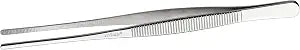 Winco 8" Silver Straight Plating Tong