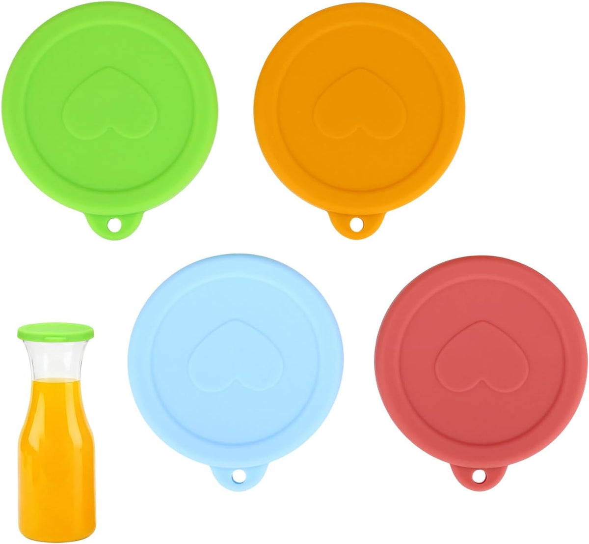 4pcs Silicone Carafe Replacement Lids for 1L/35oz Glass Carafe