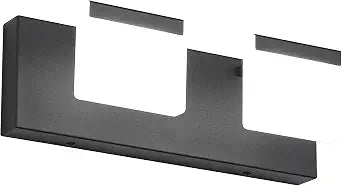 Ralbay Matte Black Vanity Light 2 Lights Bathroom Vanity Lights Acrylic LED Modern Black Bathroom Light Fixtures