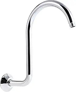 Shower Arm and Flange 12-inch High Rise Extension Shower Arm Replacement Part for Rainfall Shower Head,Chrome,SA03C