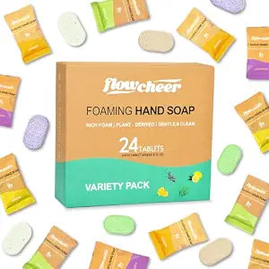 flowcheer Foaming Hand Soap Refill Tablets, Variety Scents, 24 Pack