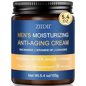 ZIIDII Mens Face Moisturizer with Niacinamide, Ceramide NP & Carnosine
