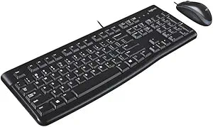 Logitech MK120 Wired Desktop Set Keyboard/Mouse USB Black LOG920002565