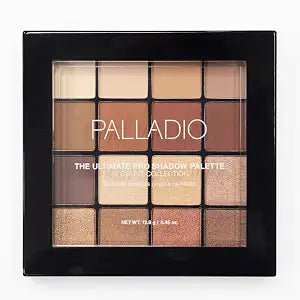 Palladio Ultimate Pro Eyeshadow Makeup Palette, 16 Colors, Color Crush