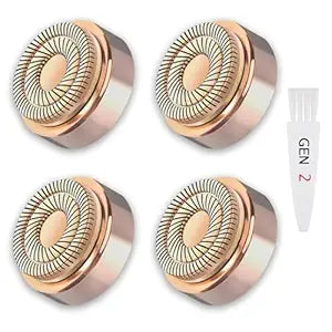 Generation 2 Replacement Heads for Flawless Facial Hair Remover Replacement Head,Suitable for Flawless Replacement Heads Gen 2 for Flawless Facial Hair Remover for Women,As Seen On TV.(4 Pack)