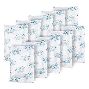 Absorbking Silica Gel Packets, 20 Gram 80 Packs Food Safe Moisture Absorbers, Desiccant Packs for Storage, Reusable Desiccant for Foods, Storage Bins, 3D Filaments, Electronics, Safes