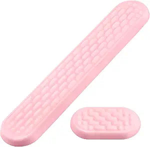 Ergonomic Keyboard Wrist Rest & Mouse Pad with Wrist Rest Set, Pink