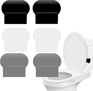 Toilet Seat Cover Lifter Handle, 6 Pack, Self-Adhesive Bathroom Tabs, for Home, Office, Hotel