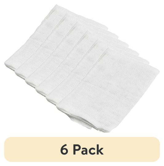 (6 pack) Mainstays 100% Cotton Cheesecloth, 4 Square Yards, Reusable Mesh Straining Cloth for Cheese Making, Canning, Homemade Nut Milk & Cooking