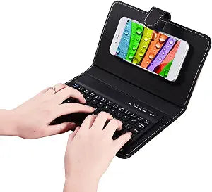 Watris Veiyi Wireless Keyboard with Leather Case for iOS Android
