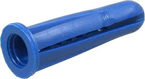 Hillman Plastic Anchors, #10-12 x 1in, 100 Pack, Blue