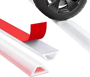 Collapsible Shower Water Dam Self-Adhesive Silicone Water Stopper Barrier Keeps Water Inside Threshold Dry and Wet Separation Retention System Suitable for Bathroom (67 Inch, Transparent)