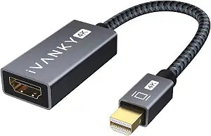 IVANKY 4K Mini DisplayPort to HDMI Adapter, 4K@30Hz Mini DP to HDMI Adapter