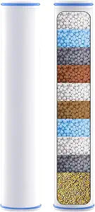 Ryamen 2-Pack Shower Filter Replacement for Magnetic Shower Head with Handheld