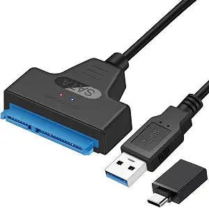 SATA to USB 3.0 Adapter Cable for 2.5" SSD HDD Hard Drive Adapter 6Gbps