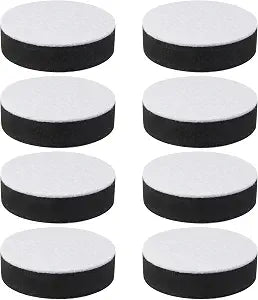 Self-Adhesive Furniture Risers 8Pcs, Round Adds 1/2" Height, Black